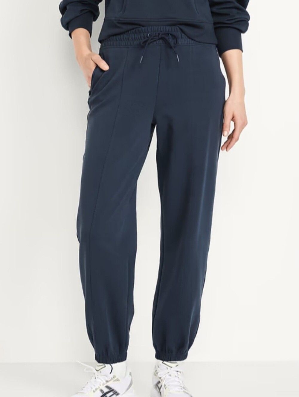 Old Navy Active Dynamic Fleece Blue Elastic Waist Drawstring Joggers Size XS